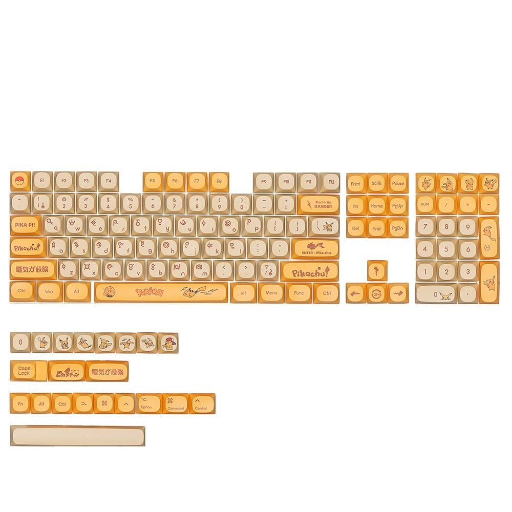 Pokemon Pikachu Theme Keycap Set - KeyArtisan