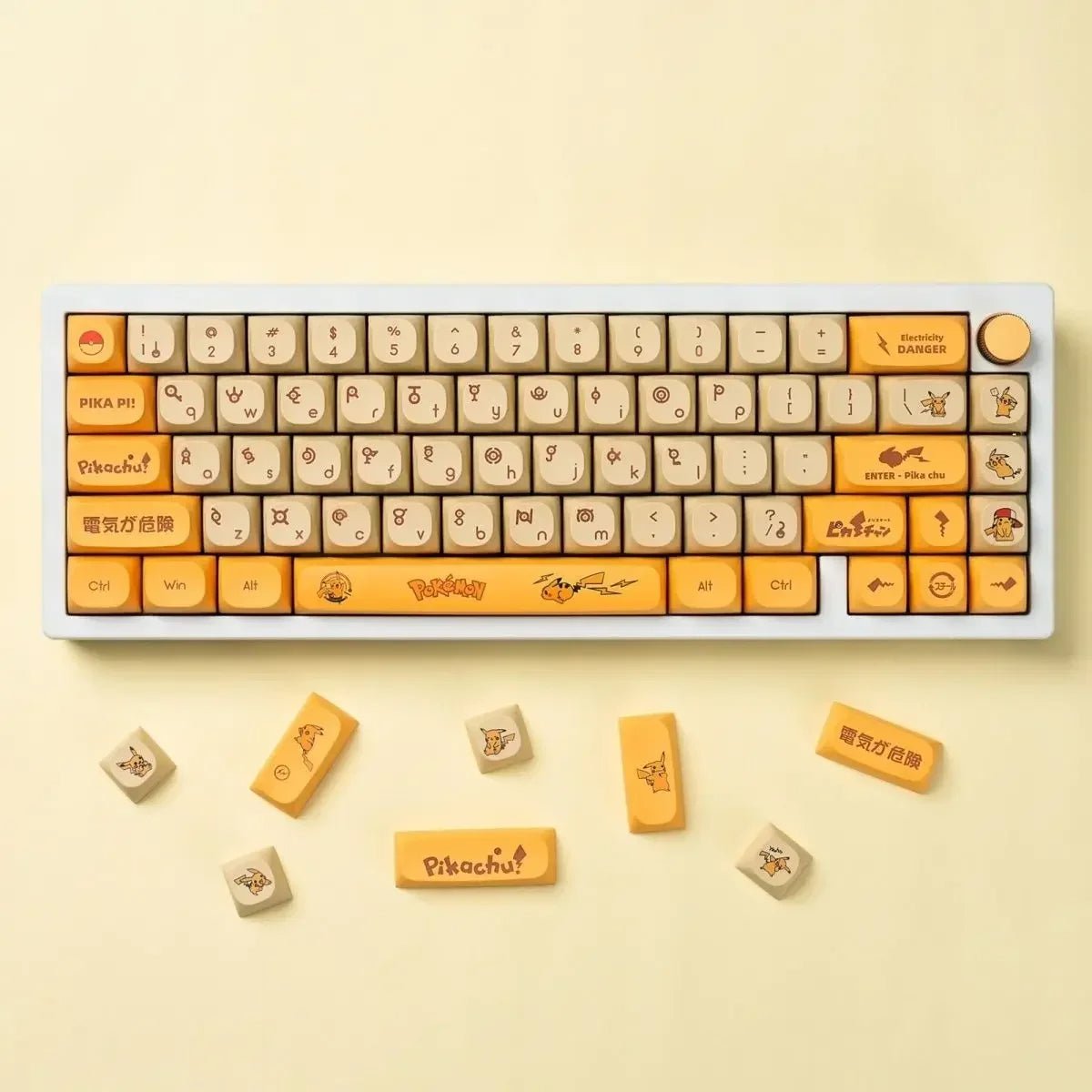 Pokemon Pikachu Theme Keycap Set - KeyArtisan