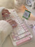 Pixel Miffy Bunny Theme Pink Keycap Set for Mechanical Keyboard | 8-Bit Kawaii Artisan Keycaps, Cherry Profile, PBT Dye-Sub – KeyArtisan®