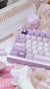 Violet Theme Cool Purple Keycaps Set for Mechanical Keyboard, Artisan Keycaps, ISO Keycaps, Cherry Profile, PBT Dye-Sub, 139pcs