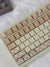 British Style Brown Retro Plaid Keycaps Set for Mechanical Keyboard, Artisan Keycaps, Cherry Profile, PBT Dye-Sub, Mx(+)Switches, 138pcs
