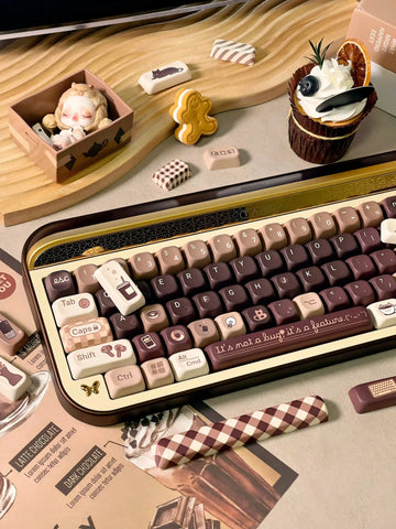 150-Key Programmer Coffee Keycap Set, SOA PBT Thermal Sublimation