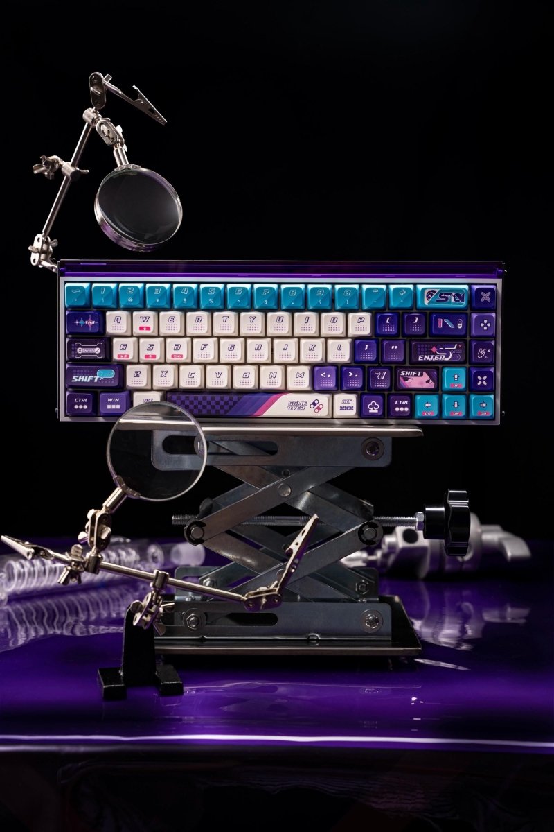 Purple Cool Gaming Theme PBT ISO Keycap Set - KeyArtisan