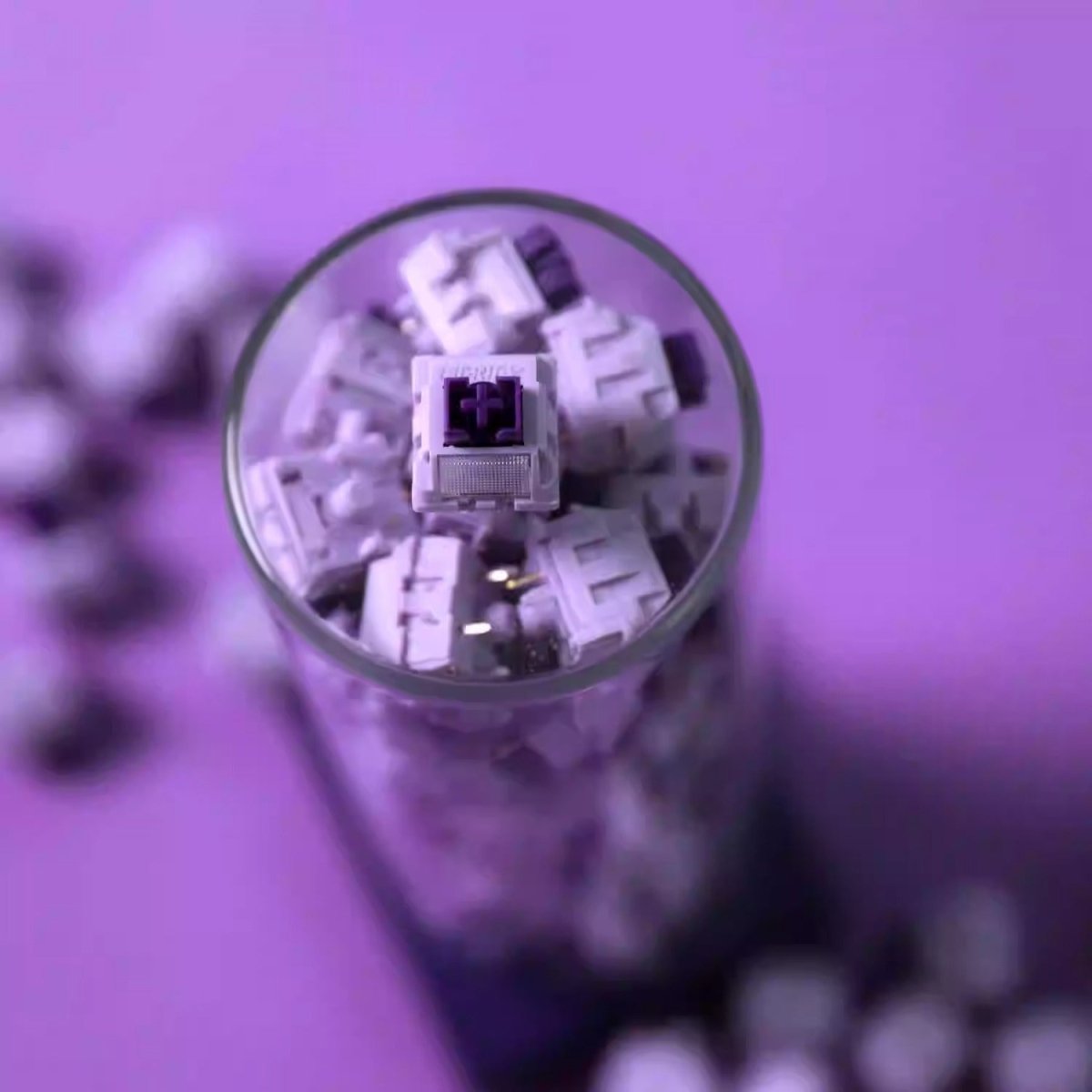 Purple Mist Switch – Custom Mechanical Keyboard Switch - KeyArtisan