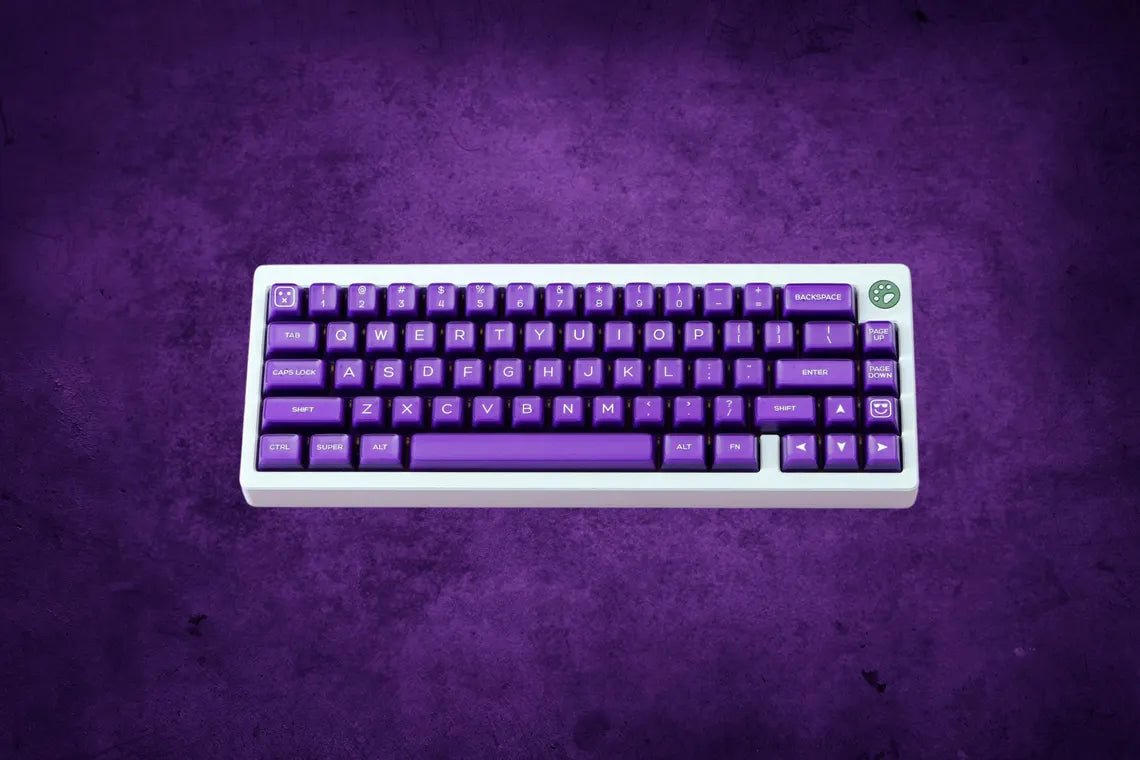 Purple Semi - Transparent PBT Keycap Set - KeyArtisan
