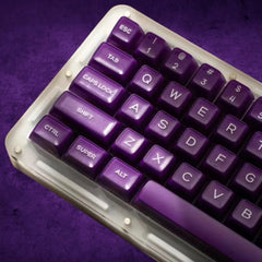 Purple Semi - Transparent PBT Keycap Set - KeyArtisan
