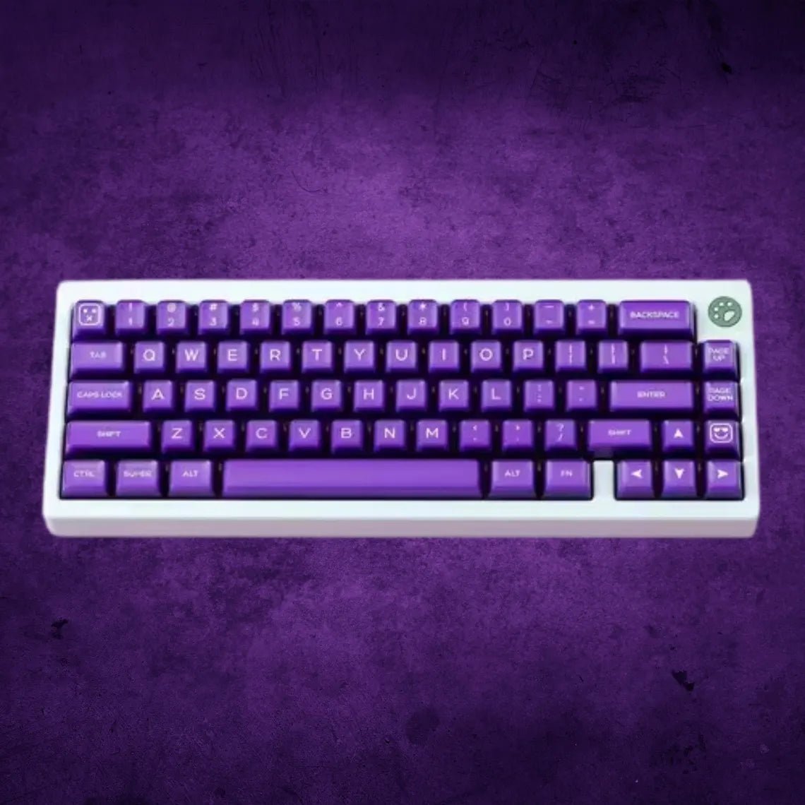 Purple Semi - Transparent PBT Keycap Set - KeyArtisan