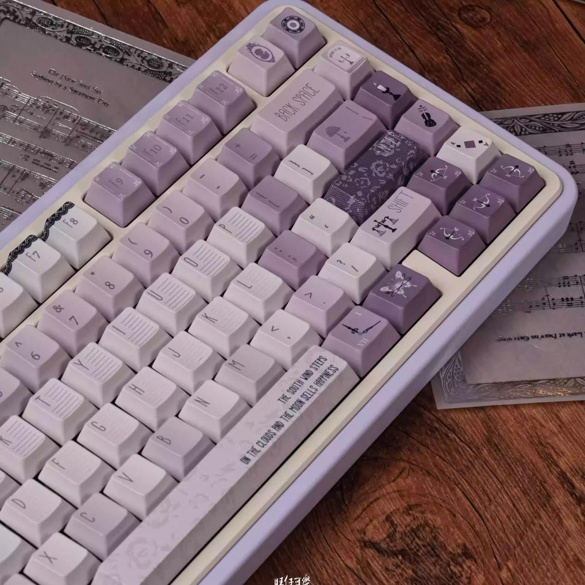 Purple Violet Theme Artisan Keycap Set - KeyArtisan