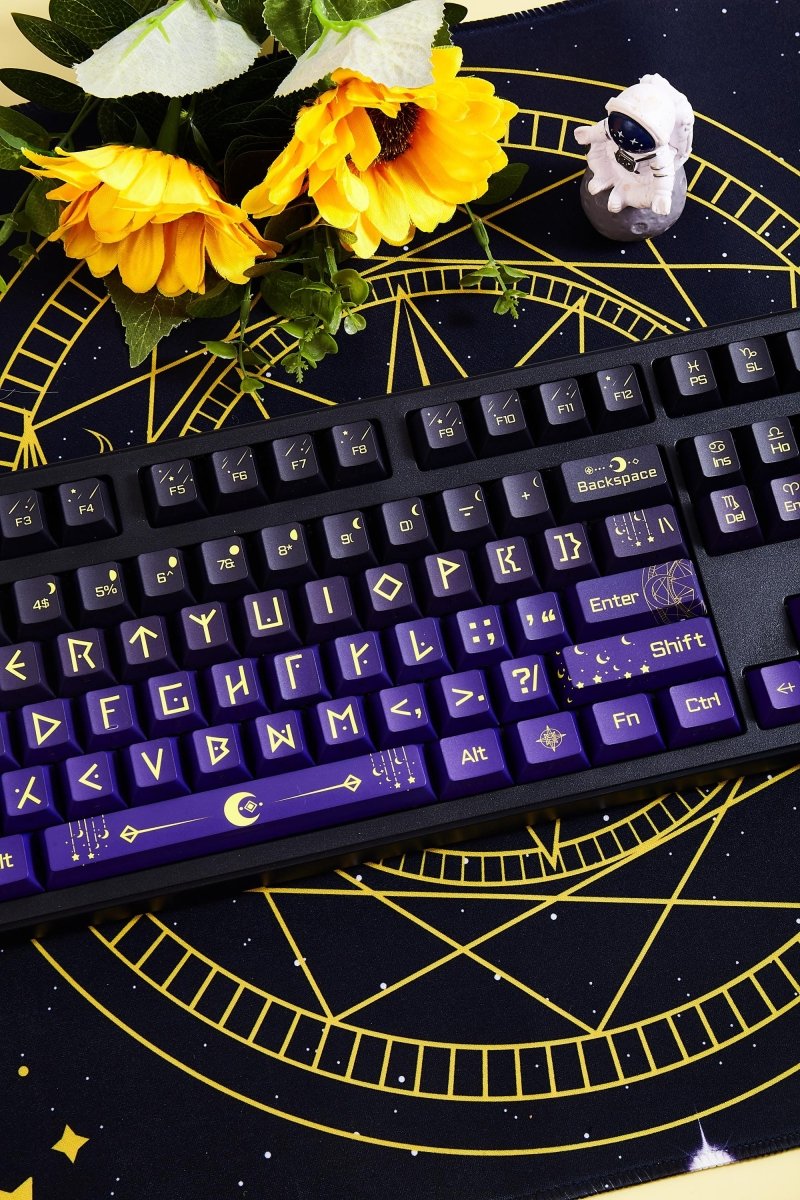 Purple Zodiac Theme Gradient Keycap Set - KeyArtisan