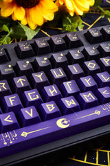 Purple Zodiac Theme Gradient Keycap Set - KeyArtisan