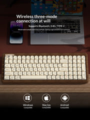Reccazr R100 Walnut Wooden Mechanical Keyboard – Custom “Tofu” Style - KeyArtisan