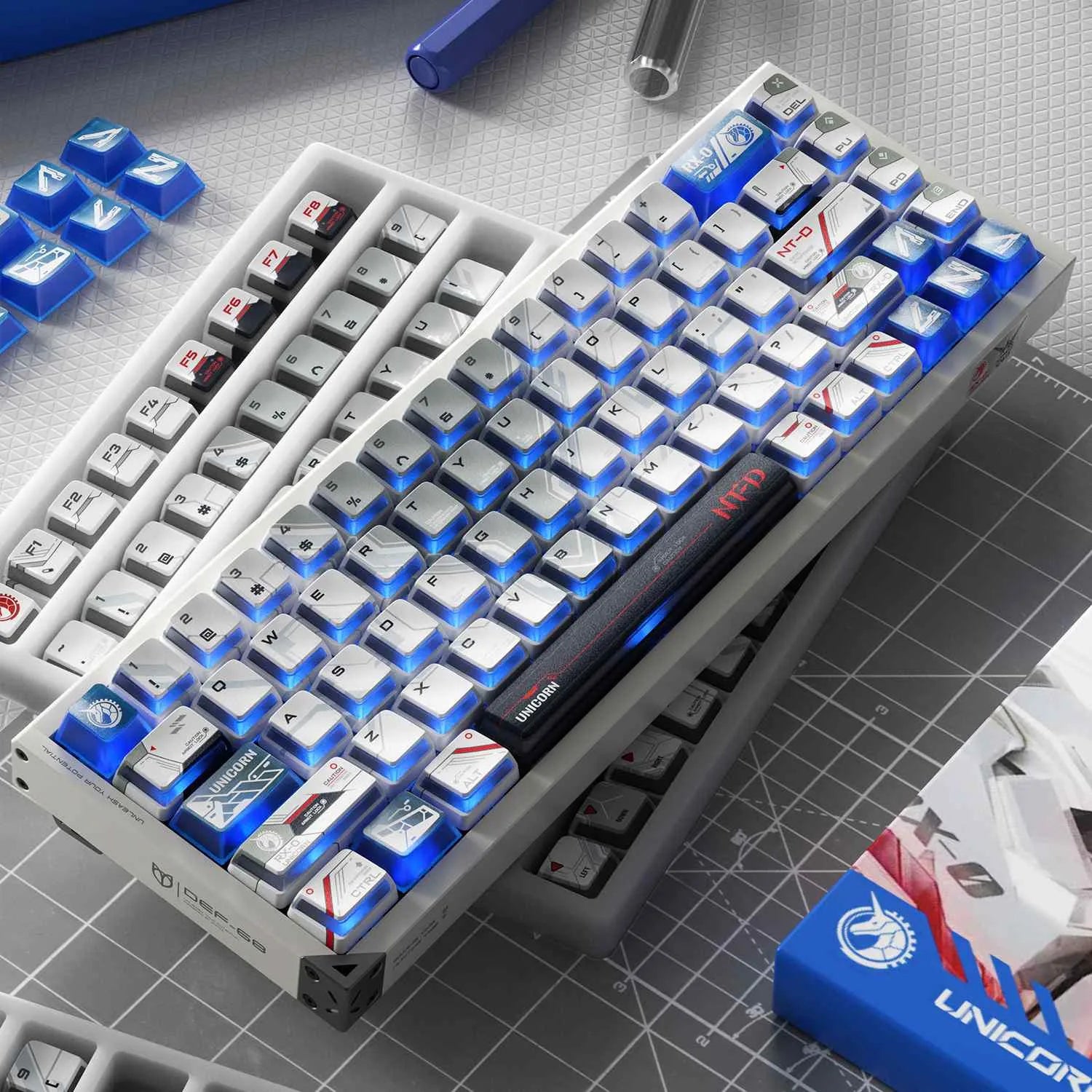 Mobile Suit Gundam: RX-0 Unicorn Gundam Keycap Set