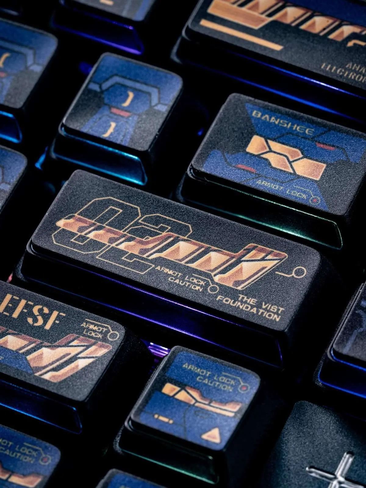 Mobile Suit Gundam: RX-0 Unicorn 02 Banshee OEM Keycap Set