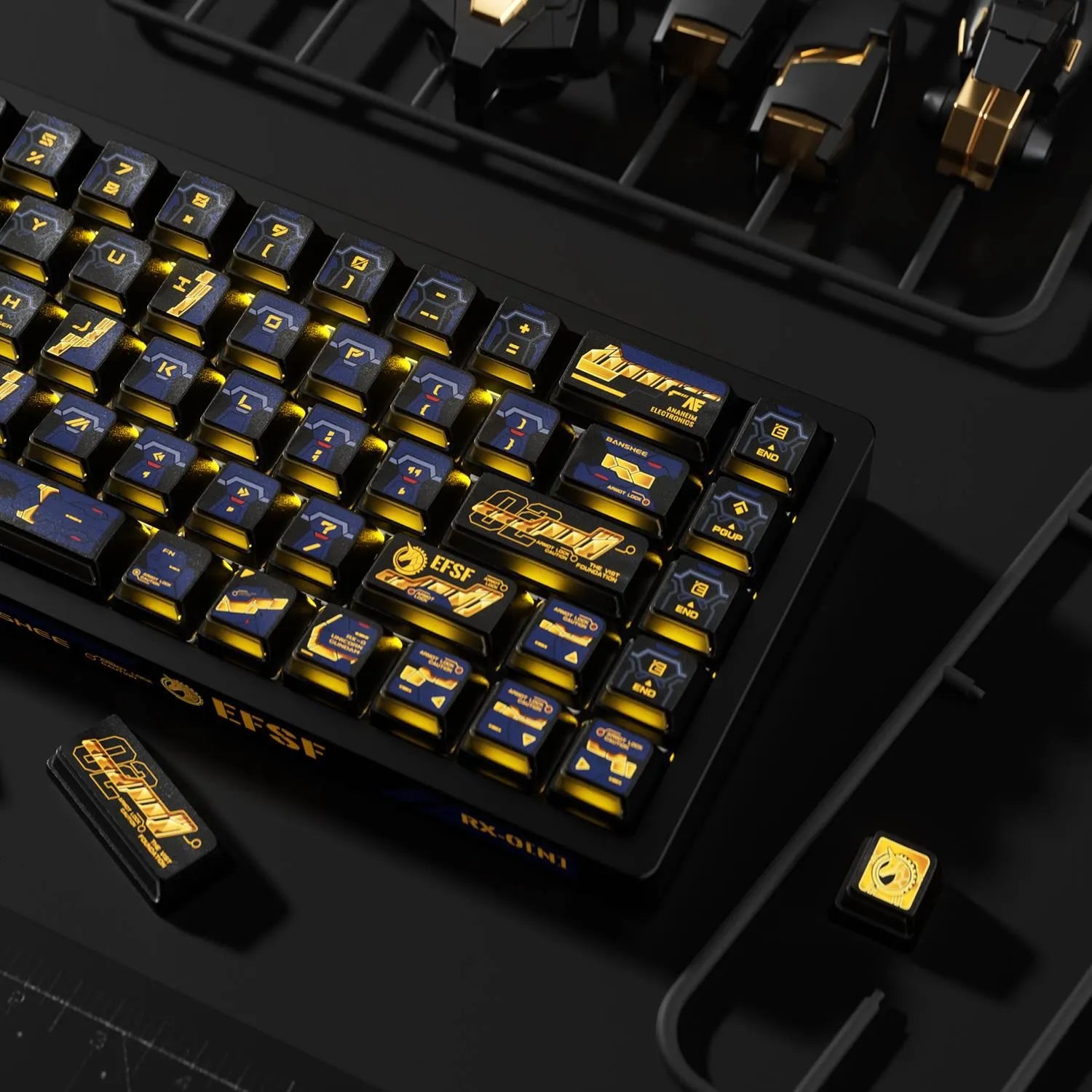 Mobile Suit Gundam: RX-0 Unicorn 02 Banshee OEM Keycap Set