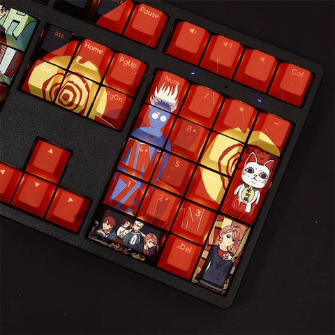 Ayase Momo Dandadan Theme Keycaps PBT 108 Keys For Cherry MX Keyboard