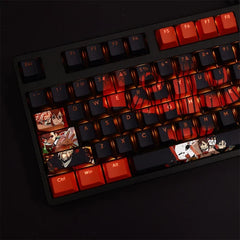 Ayase Momo Dandadan Theme Keycaps PBT 108 Keys For Cherry MX Keyboard