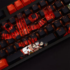 Ayase Momo Dandadan Theme Keycaps PBT 108 Keys For Cherry MX Keyboard