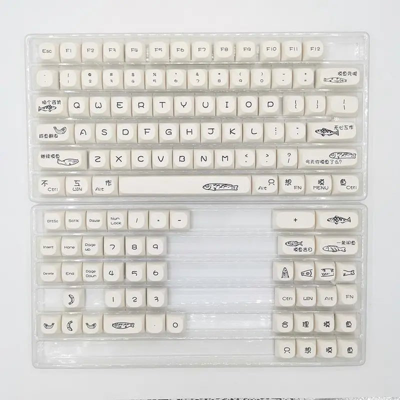 Simple Fish Theme PBT Keycap Set - KeyArtisan