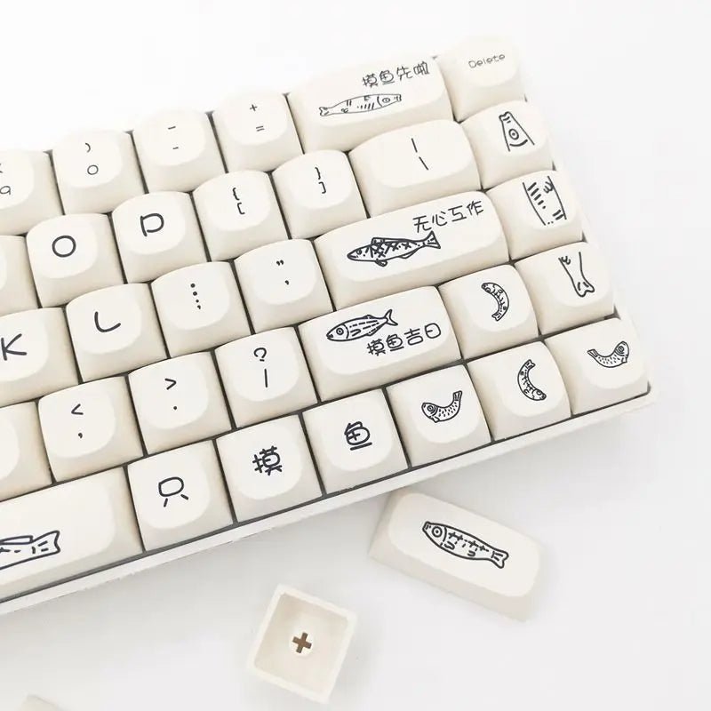 Simple Fish Theme PBT Keycap Set - KeyArtisan