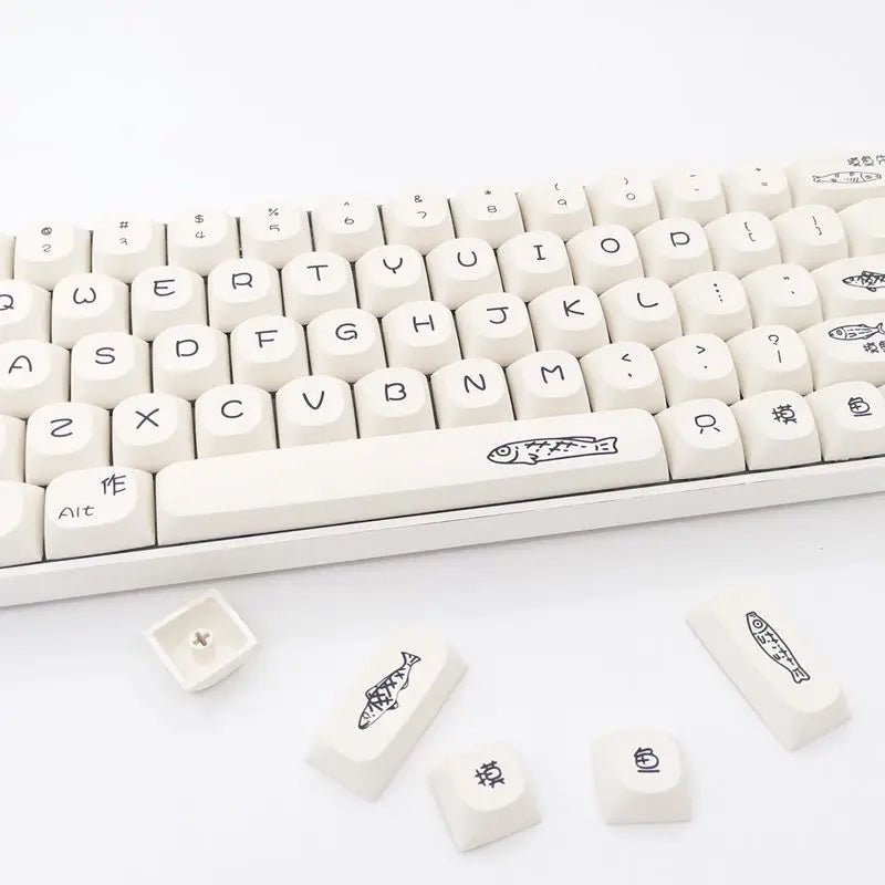Simple Fish Theme PBT Keycap Set - KeyArtisan