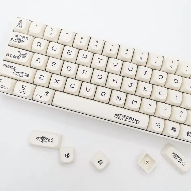 Simple Fish Theme PBT Keycap Set - KeyArtisan