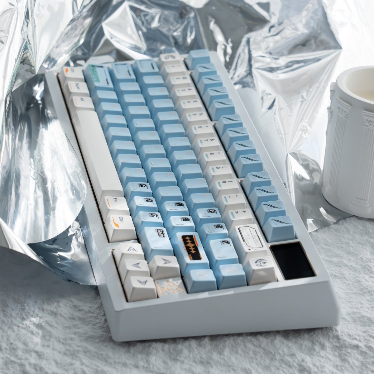 Space Station - Themed Blue Artisan Keycap Set - KeyArtisan