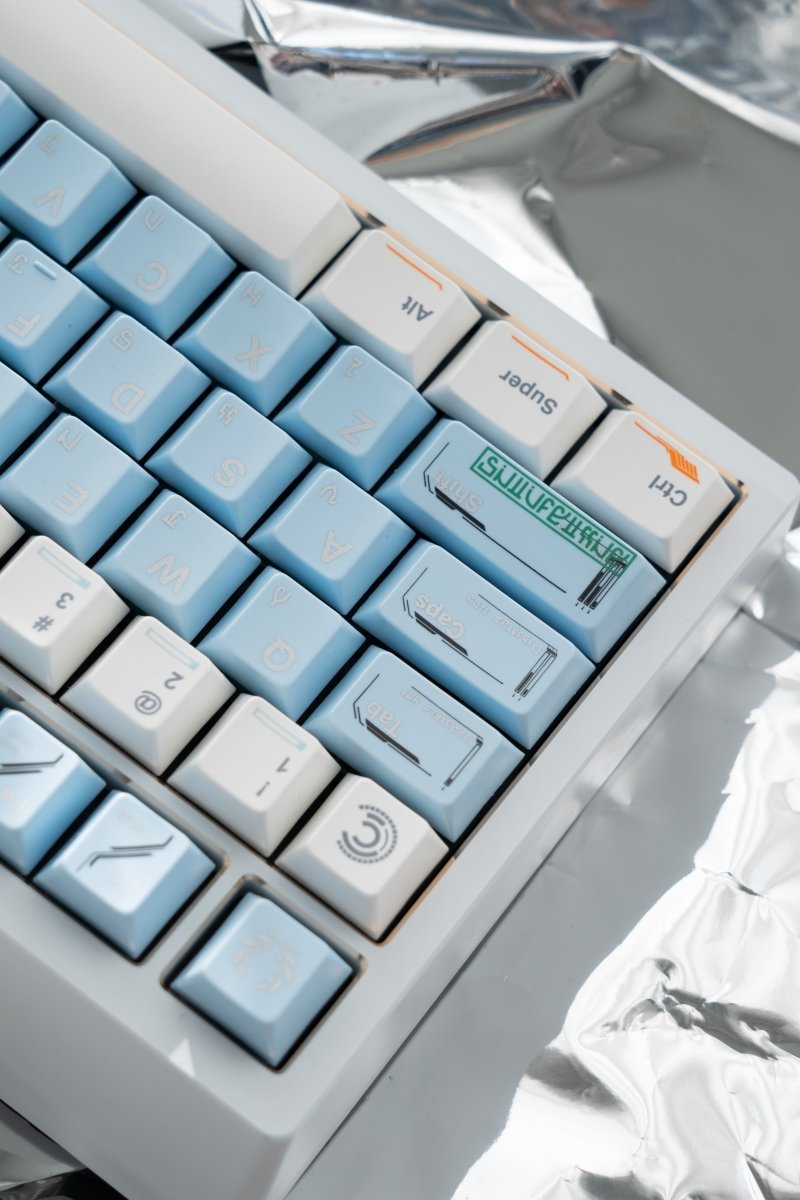Space Station - Themed Blue Artisan Keycap Set - KeyArtisan