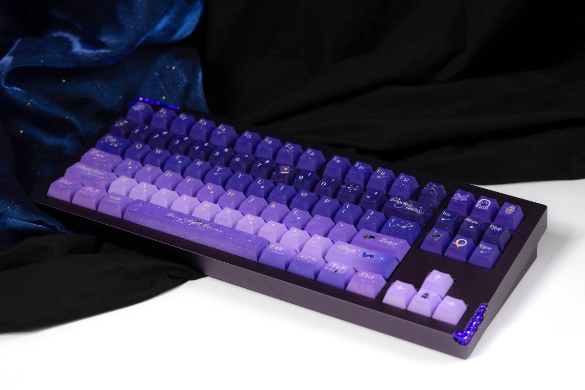 Gradient Keycaps Set Starry Night Corridor - Themed Gradient Keycap Set – KeyArtisan