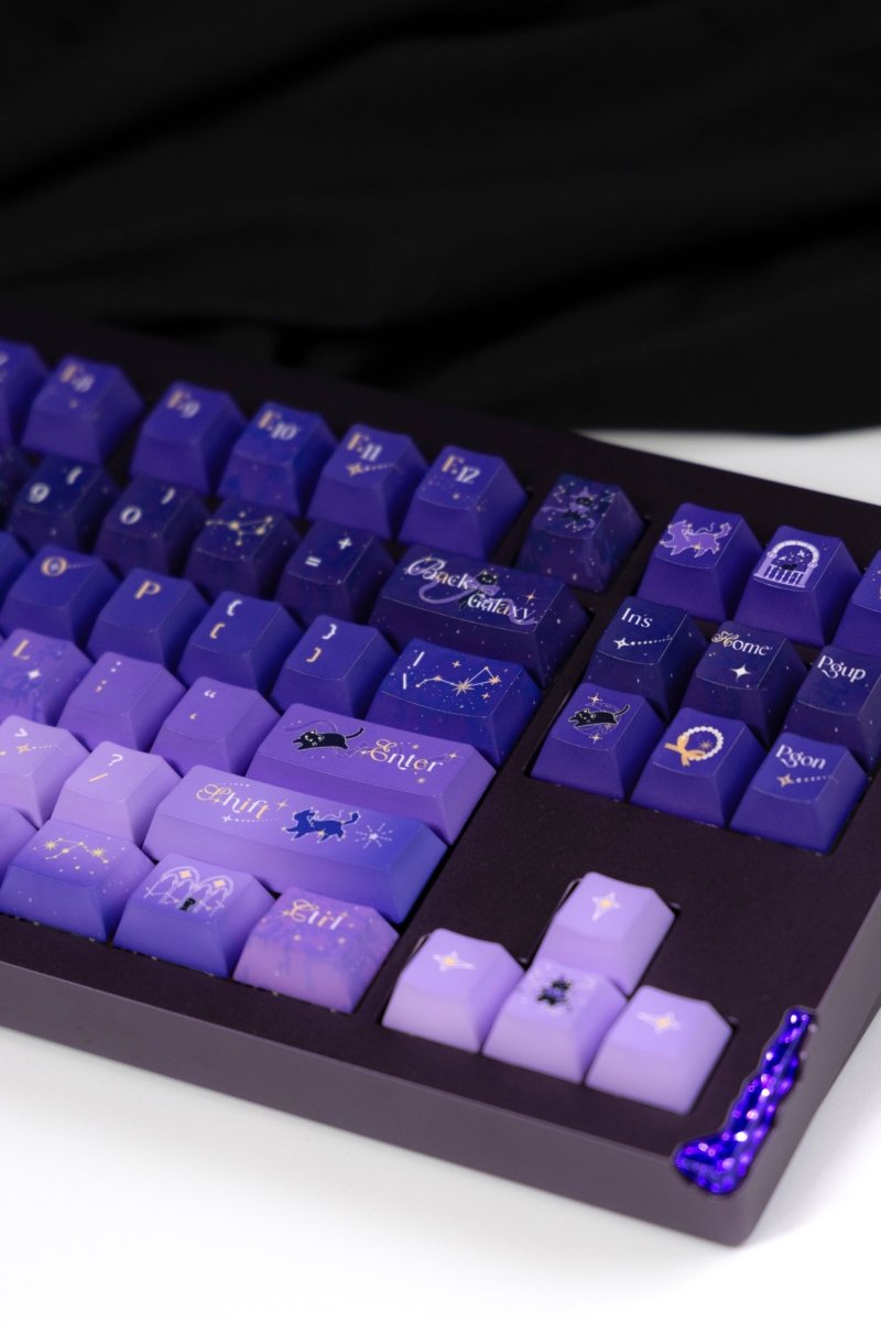 Starry Night Corridor - Themed Gradient Keycap Set - KeyArtisan
