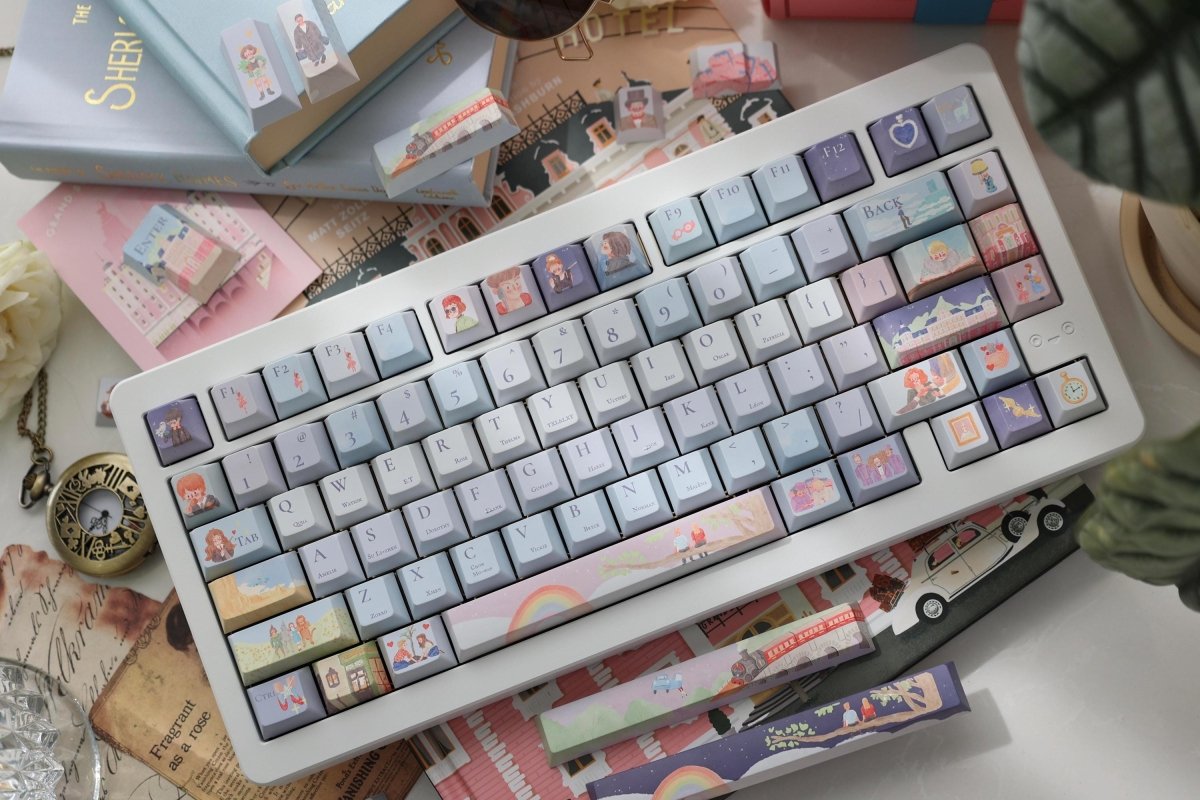 Storybook Pastel Magic Artisan Keycap Set - KeyArtisan