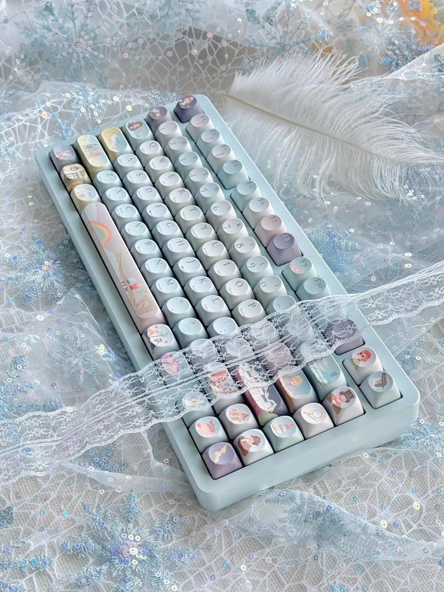 Storybook Pastel Magic Artisan Keycap Set - KeyArtisan