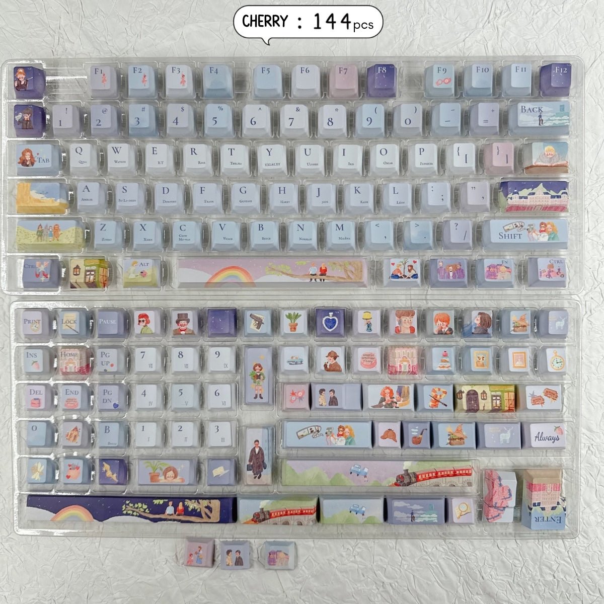 Storybook Pastel Magic Artisan Keycap Set - KeyArtisan