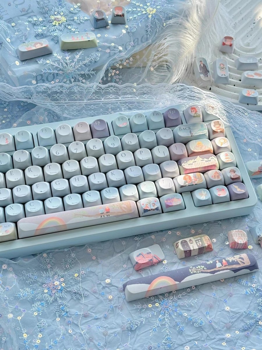 Storybook Pastel Magic Artisan Keycap Set - KeyArtisan
