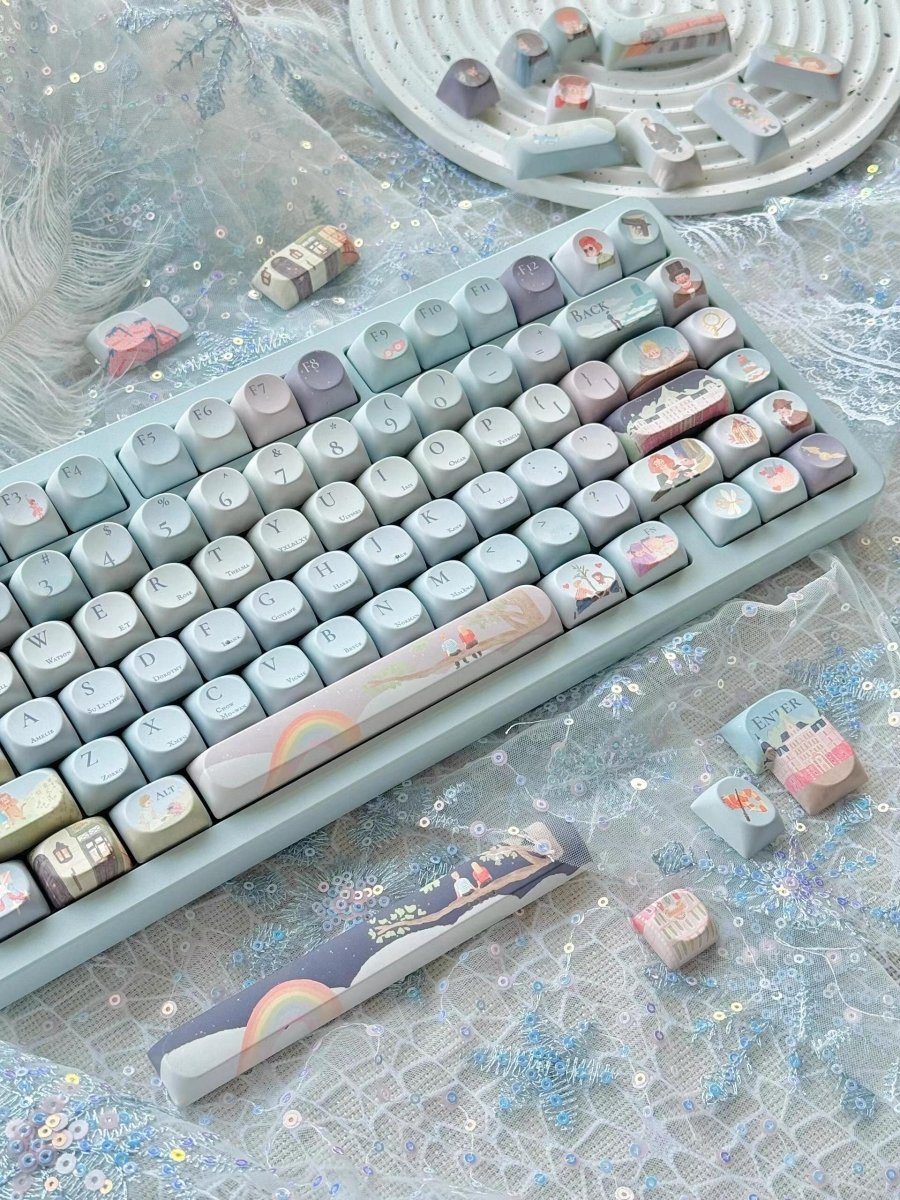 Storybook Pastel Magic Artisan Keycap Set - KeyArtisan