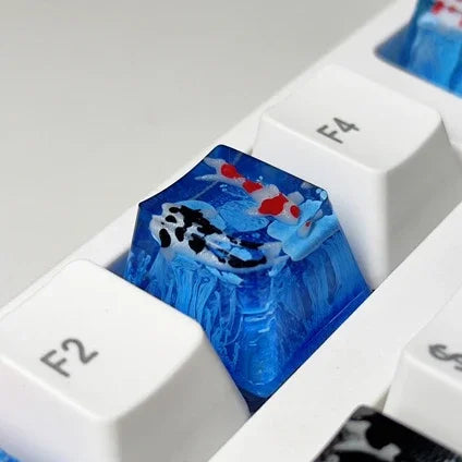 Zen Pond Theme Artisan Resin Keycap