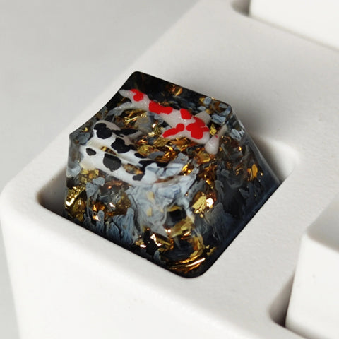 Zen Pond Theme Artisan Resin Keycap