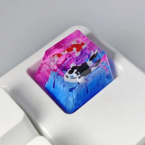 Zen Pond Theme Artisan Resin Keycap
