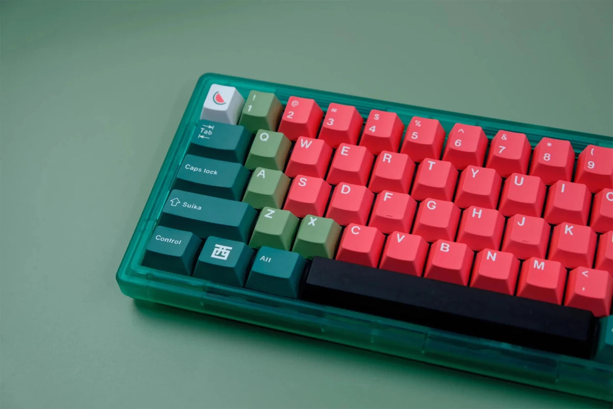 Suika Watermelon Theme Keycap Set - KeyArtisan® - KeyArtisan