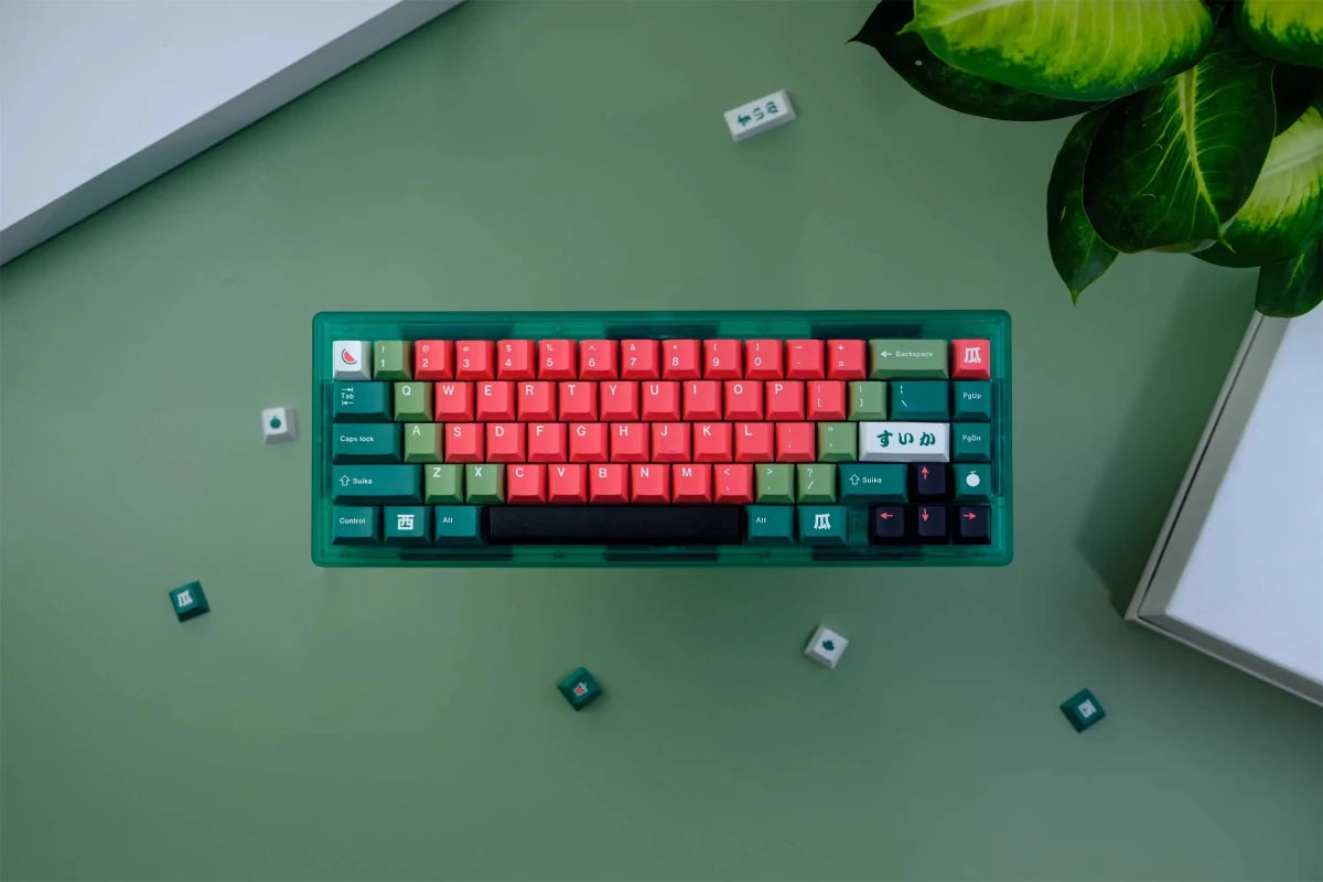 Suika Watermelon Theme Keycap Set - KeyArtisan® - KeyArtisan