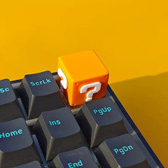 Super Mario Keycap – Light - Up Question Box & Coin Design - KeyArtisan