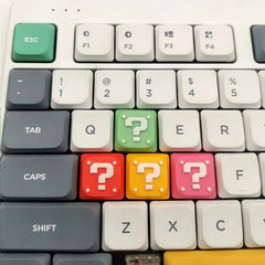 Super Mario: Question Mark Block Low Profile Keycaps - KeyArtisan