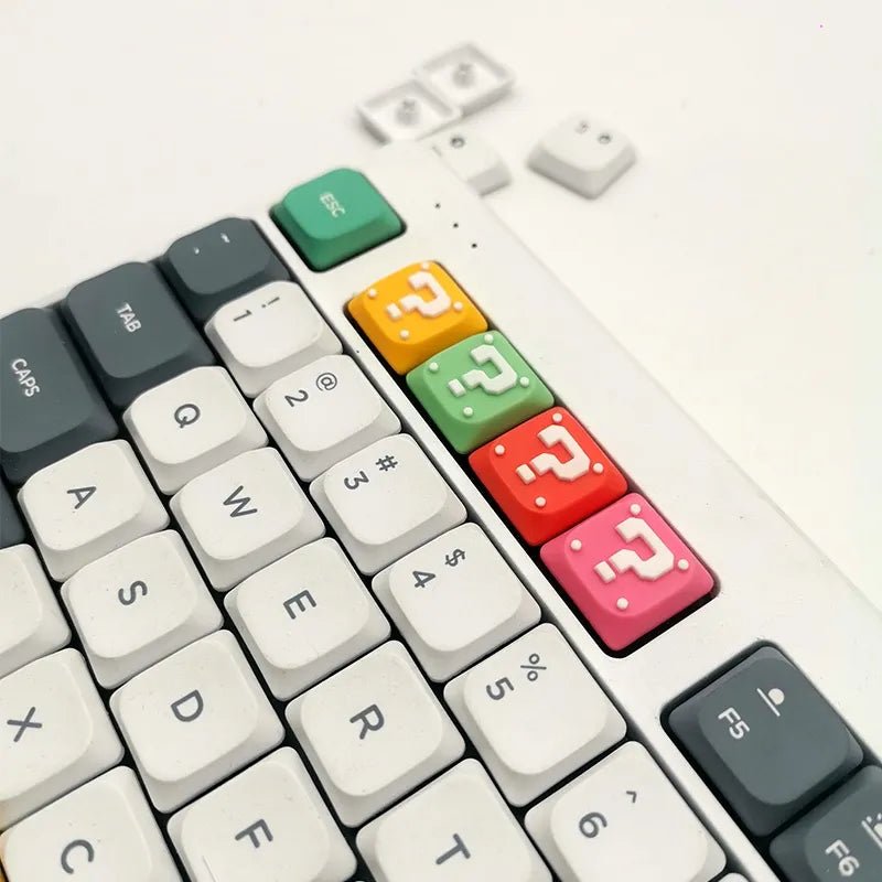 Super Mario: Question Mark Block Low Profile Keycaps - KeyArtisan