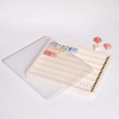 Three Layer Keycap Storage With Frosted Lid - KeyArtisan