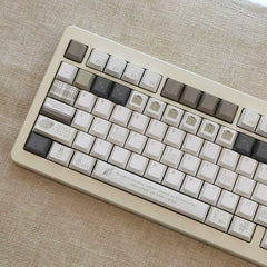 Vintage Botanist Milk Coffee Keycap Set - KeyArtisan
