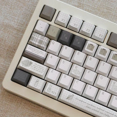 Vintage Botanist Milk Coffee Keycap Set - KeyArtisan