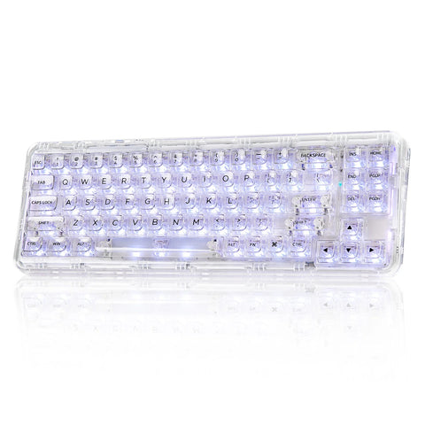 YUNZII X71 Clear Mechanical Keyboard - Tri-Mode