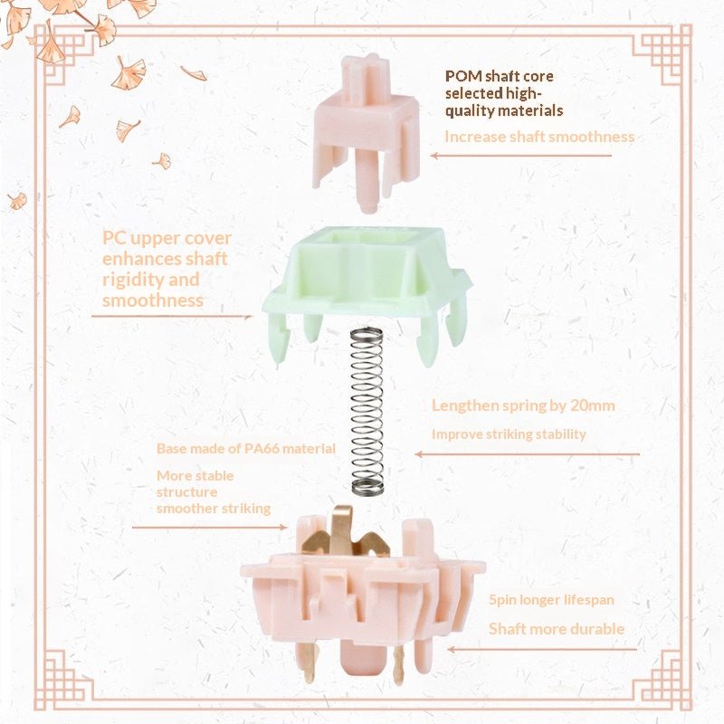 Wind Chime Linear Switches – HIFI Smooth Feel - KeyArtisan