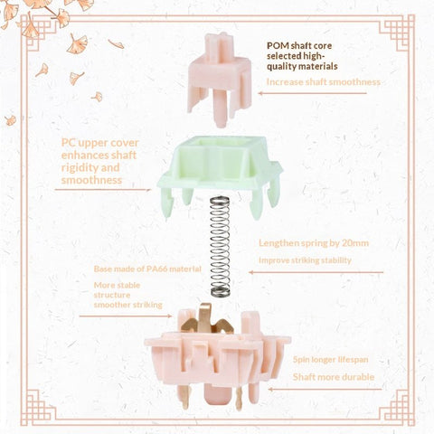 Wind Chime Linear Switches – HIFI Smooth Feel - KeyArtisan