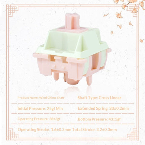 Wind Chime Linear Switches – HIFI Smooth Feel - KeyArtisan