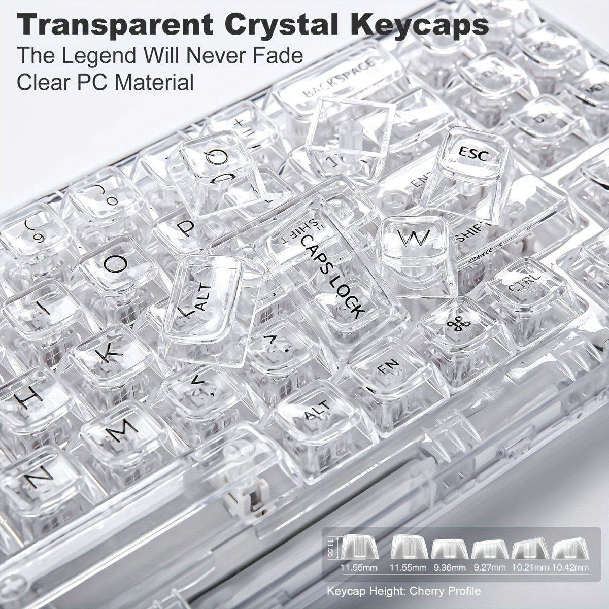 Wireless Clear 68% RGB Mechanical Keyboard – YUNZII X71 - KeyArtisan